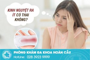 Chị em bị kinh nguyệt ít có thai không?