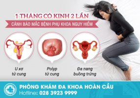 Tại sao 1 tháng có kinh 2 lần?