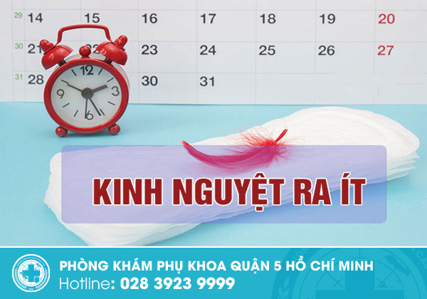 Kinh nguyệt ra ít phải làm sao? Cảnh giác với tình trạng kinh nguyệt ra ít