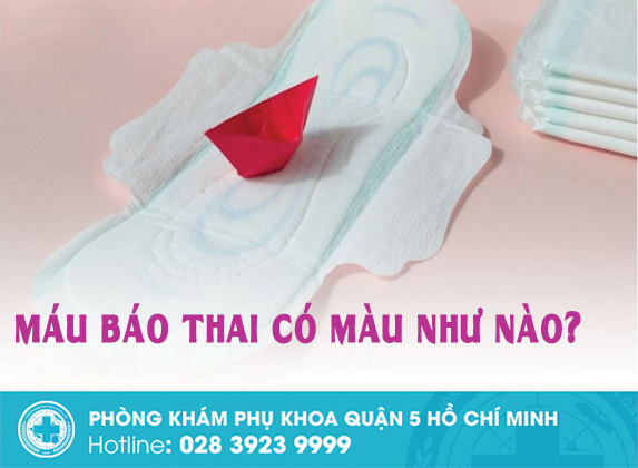 Máu báo thai có màu như nào? Thai mấy tuần ra máu báo thai?